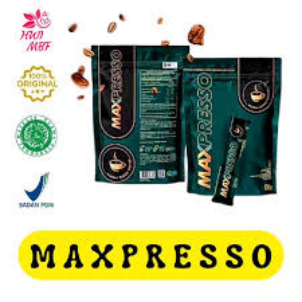 

KOPI MAX PRESSO ORIGINAL PROMO MURAH pak isi 5 biji