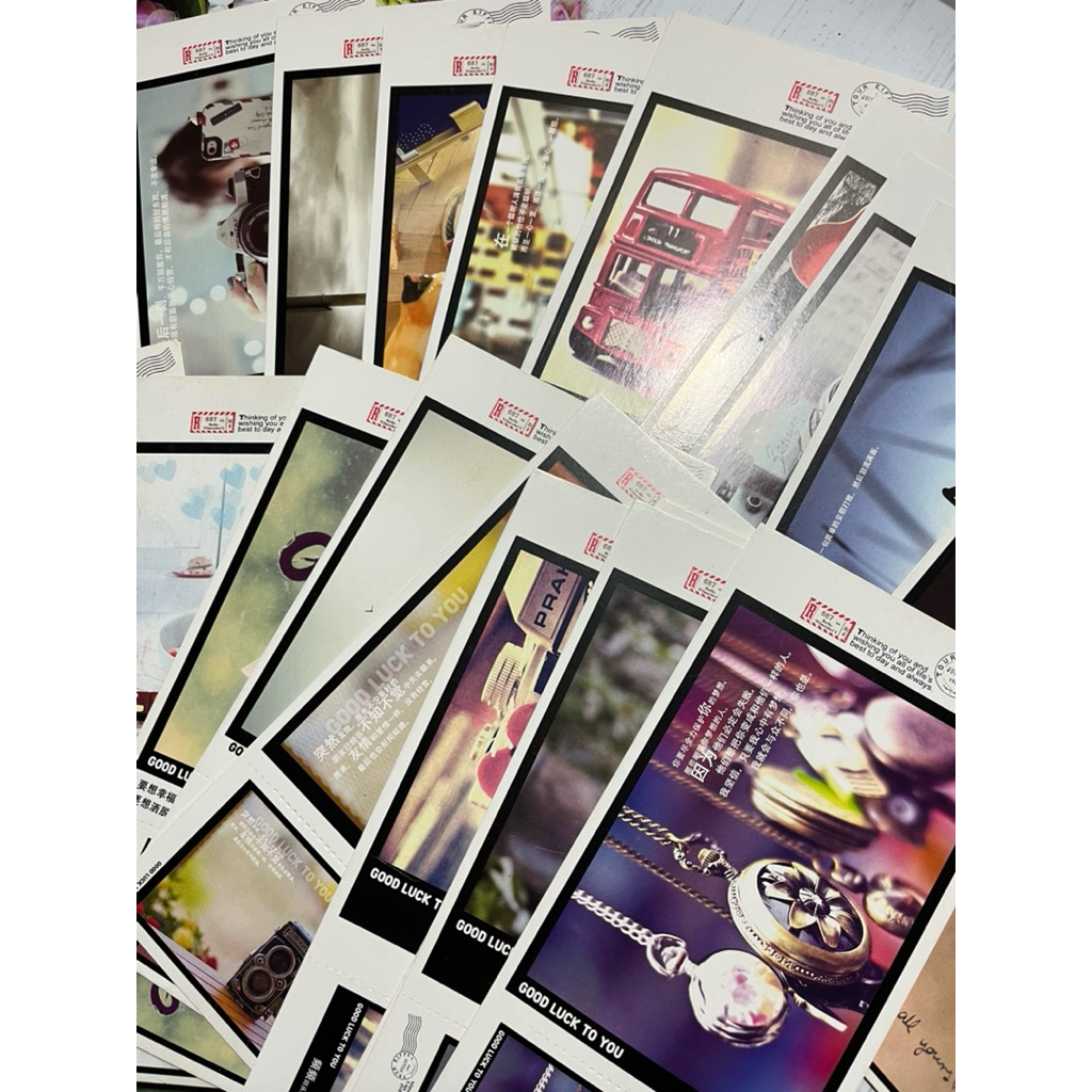 

kartu pos aestetic motif london jepang murah satuan