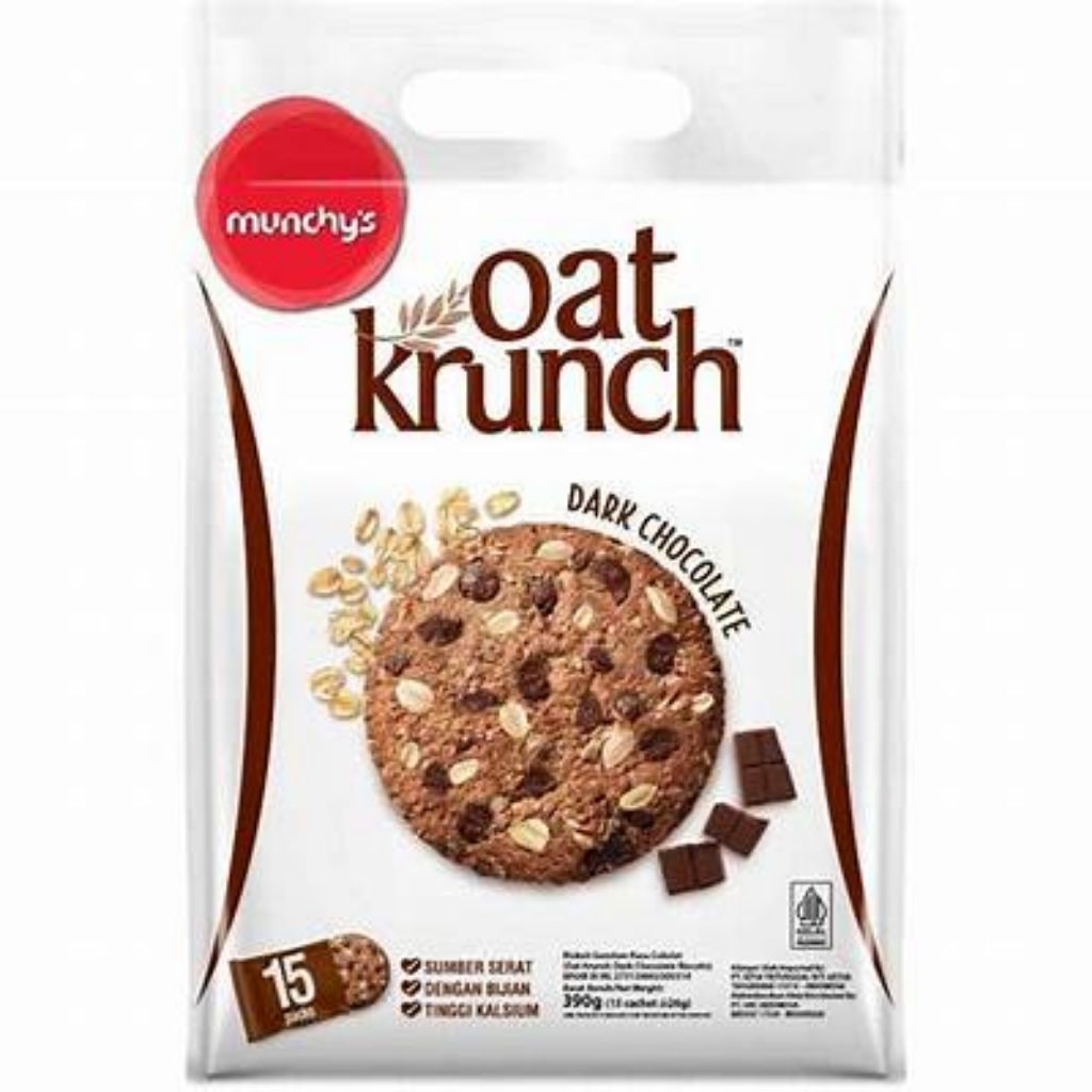 

Oat Krunch Dark Chocolate 390g 1dus isi 12pcs