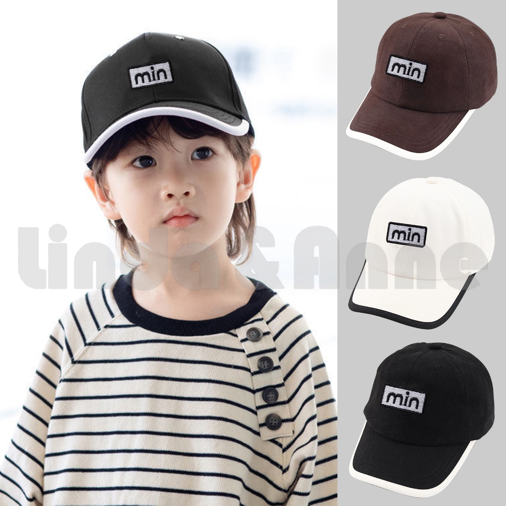 Topi Anak Cowok Baseball Unisex Adjustable 7-15 Tahun Casual Bordir Miu Topi Model Terbaru Anak Laki