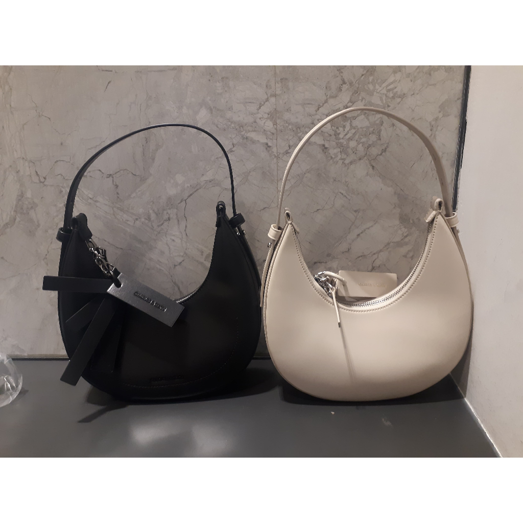 SALE Charles & Keith Carey Crescent Hobo Bag