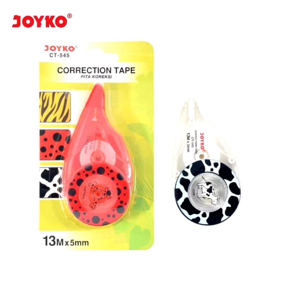 

Joyko CT-545 | Pita Koreks Fancy | Correction Tape 5mmX13M | Tipe X Pita Karakter | Tipe X Kertas 13M
