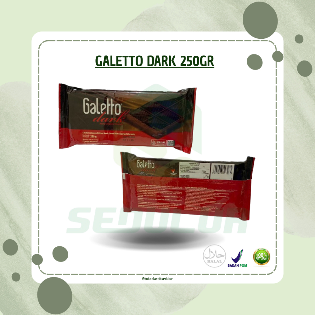 

GALETTO DARK 250GR/COKELAT BATANG GALETTO 250GR