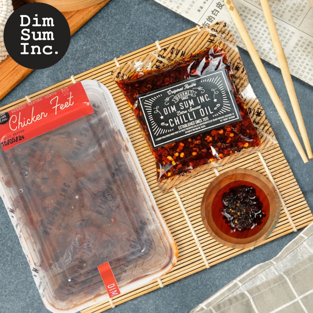

Chili Oil Sachet x Chicken Feet / Ceker Ayam Dimsum | Paket Special Bundling Dimsum Inc