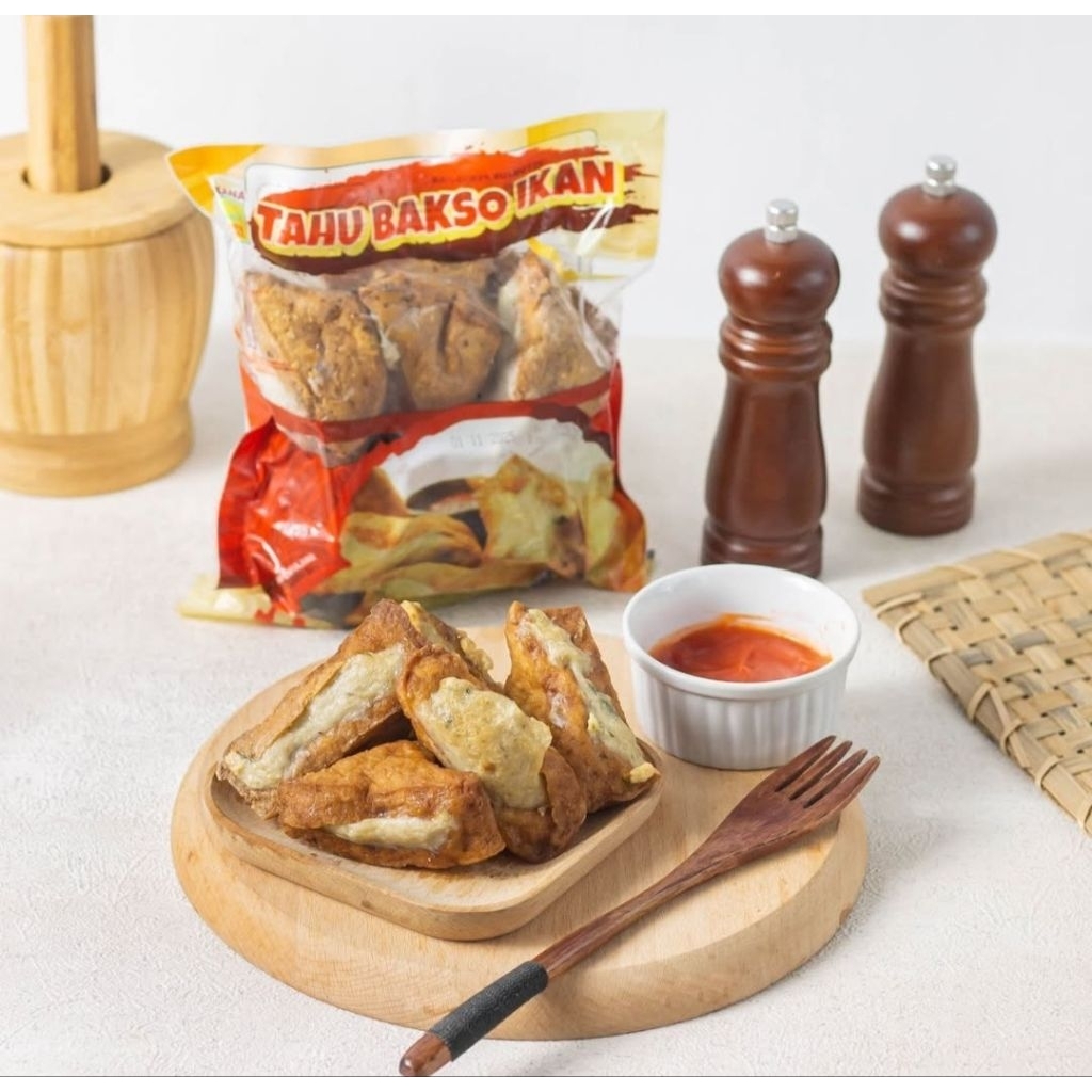 

Bakso Tahu merk Sakana | 500g | Isi 12 Pcs | Rasa Enak |