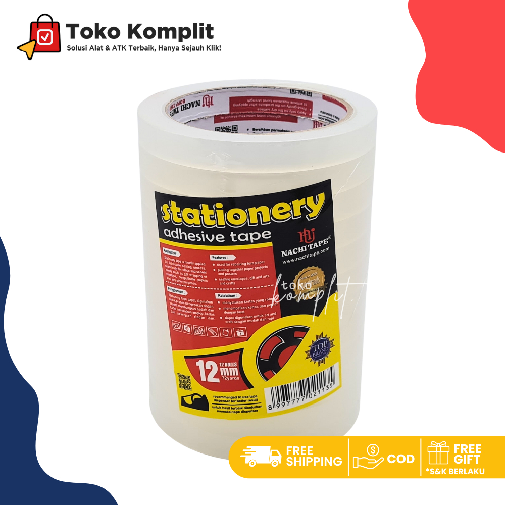 

Komplit - (1 PCS) Isolasi/lem Bening nachi 72 yard