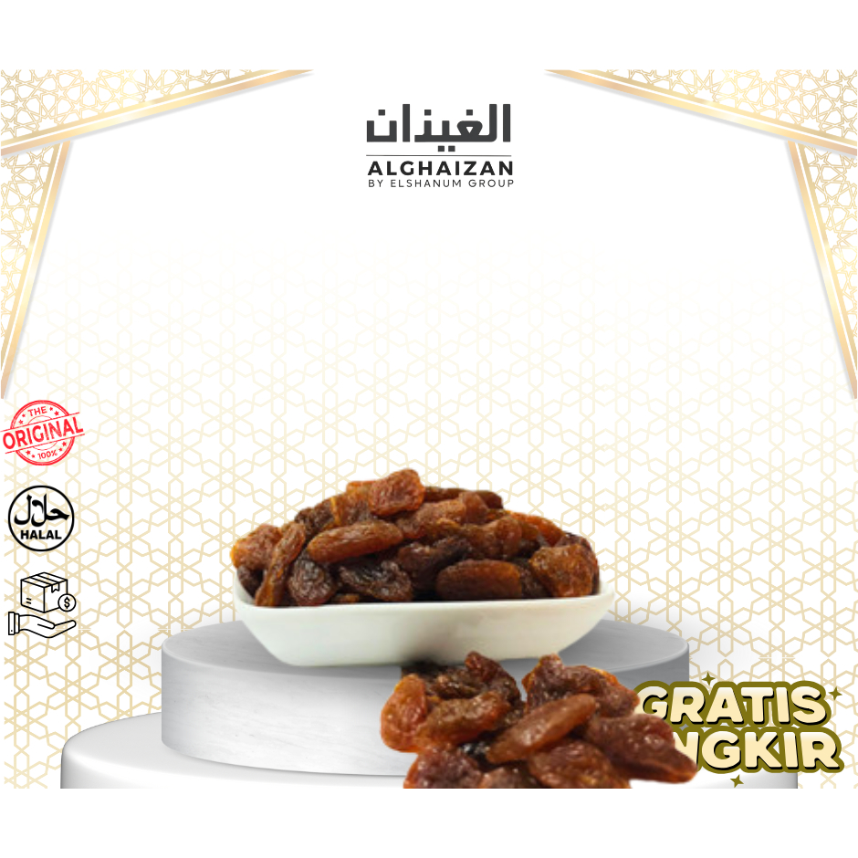 

KismisBrown Asam 250 gr/Kismis Jumbo Brown Asam/Kismis/Oleh oleh Haji dan Umroh