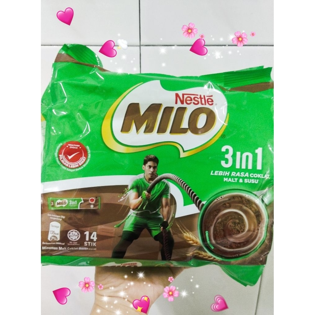

Susu coklat m..i.lo stick @ 14 sachet