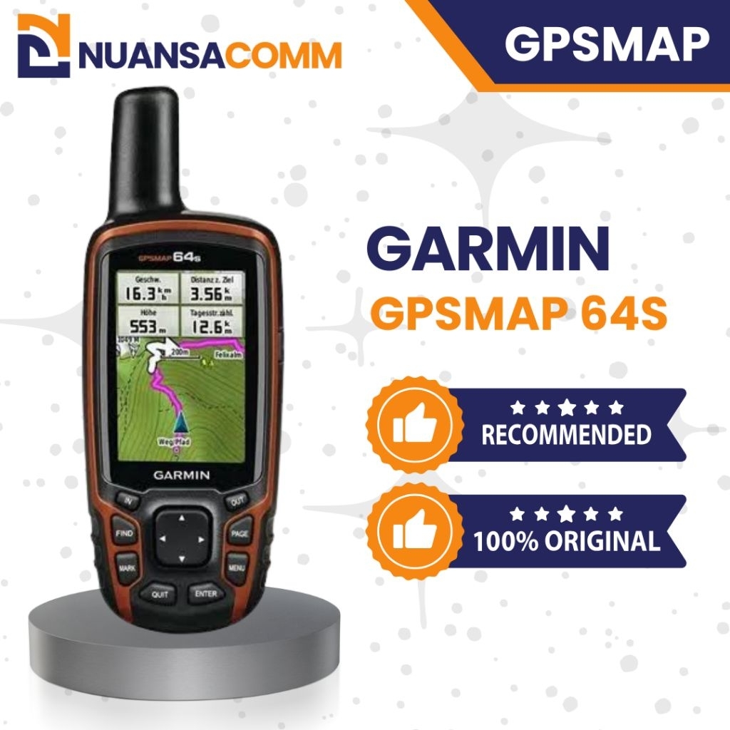 GPS 64S GPSMAP Garmin 64s Original Second Handheld Portable Outdoor Navigasi Surveyor Tambang Kehuta