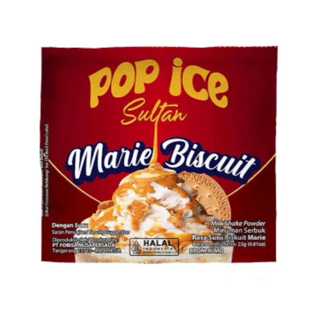 

[25Hrs] POP ICE SULTAN MARIE BISCUIT 1 RENCENG (ISI 10)