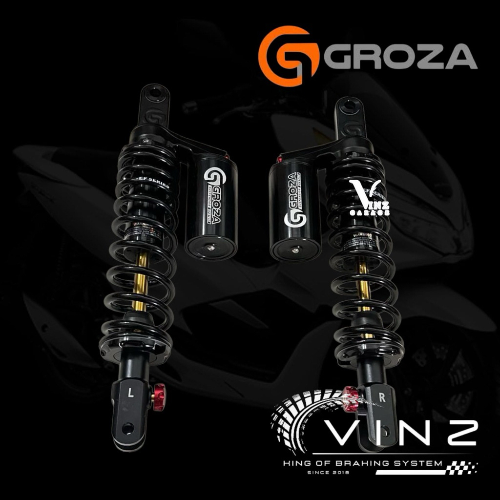 Shock Groza PCX150 350 Mm Black Series EF Series // Shock Belakang Groza PCX 150 350 Mm Original By 