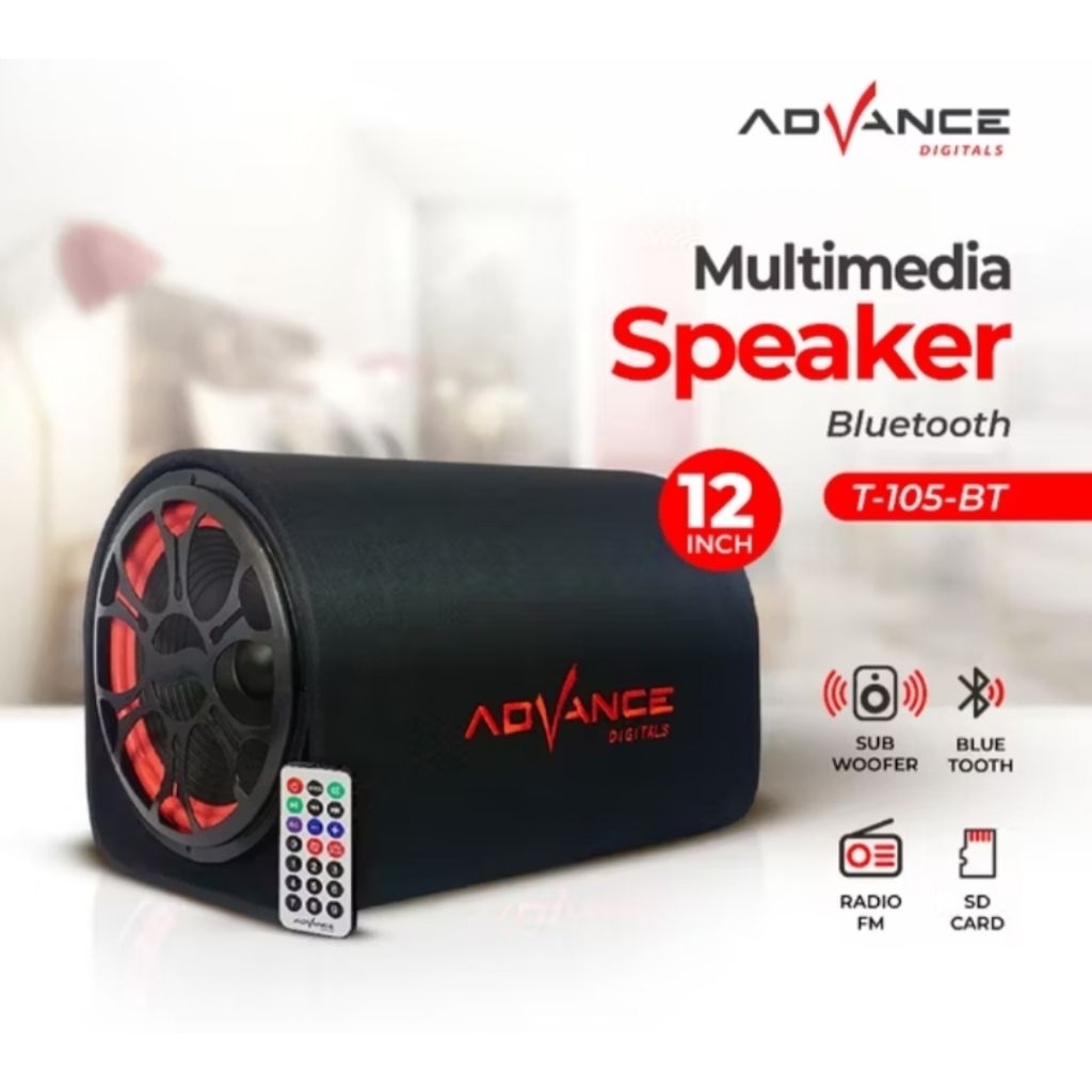 Speaker Aktif Bluetooth ADVANCE T-105BT 12 inch Subwoofer Super Bass