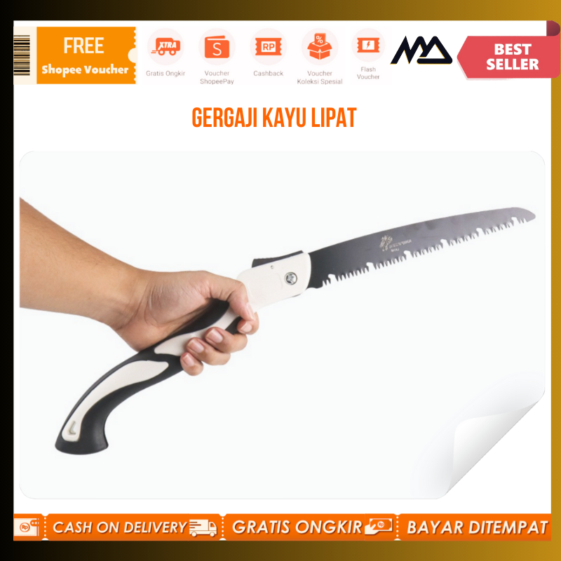 Gergaji Kayu Lipat / Gergaji Kayu Lipat Wood Pruning Hand Saw High Hardness / Gergaji Lipat Kayu