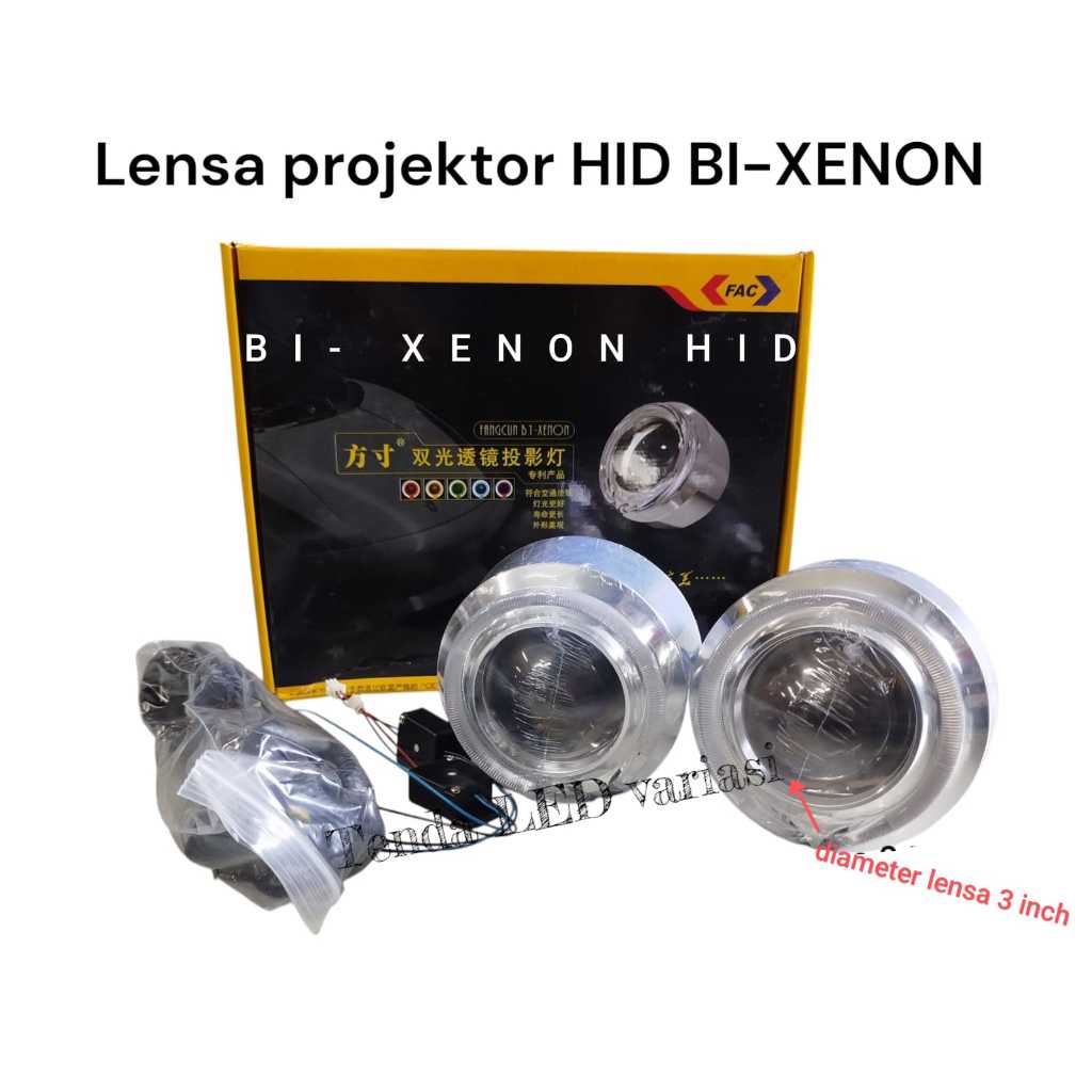 BI-XENON HID PROJEKTOR LENSA 3 inch + DEVIL