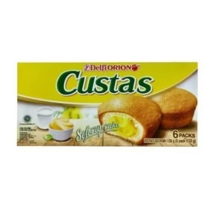 

custas soft cupcake custard cream isi 6