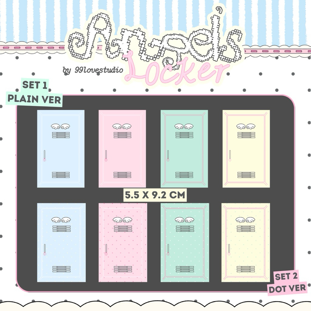 

ready stock — Angles locker room! artprint for journaling <3
