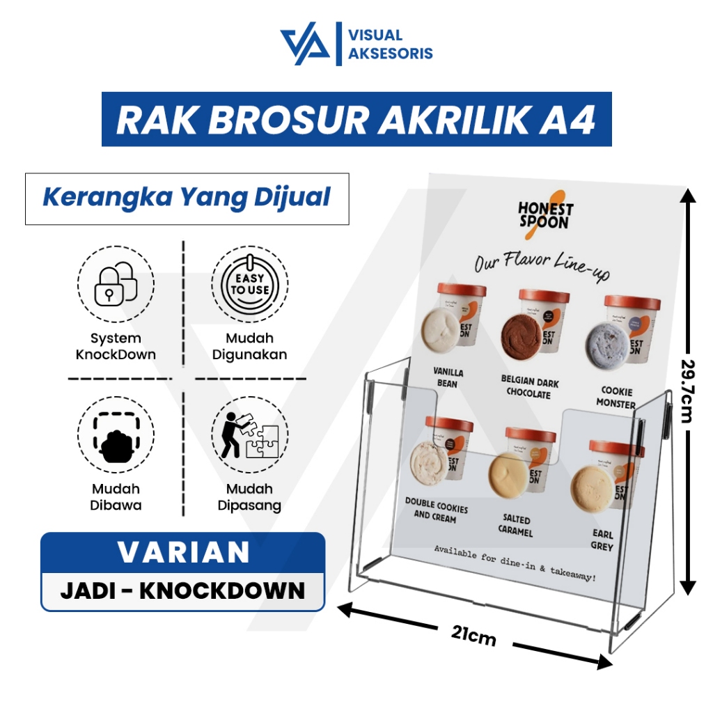 

Rak Brosur Akrilik Ukuran A4 | Tempat Brosur Akrilik - Stand Display Brosur