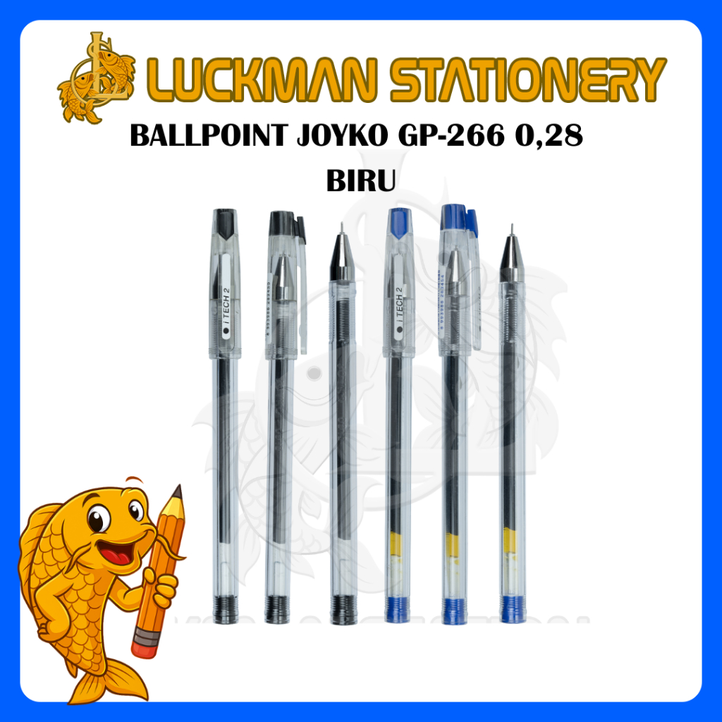 

LUCKMAN STATIONERY - BALLPOINT JOYKO GP-266 WARNA BIRU (PACK)