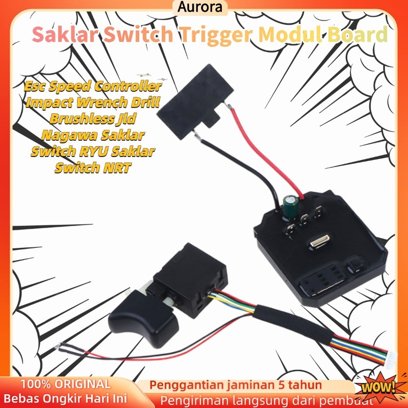 (COD/Gratis Ongkir) Saklar Modul Impact Wrench JLD Esc Speed Controller Impact Wrench Drill Brushles
