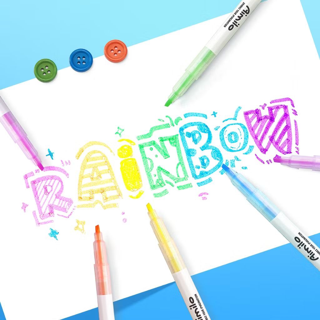 

(Baca Deskripsi) Aimilo Stabilo Pastel 1 Set Highlighter 2 Sisi (satuan)