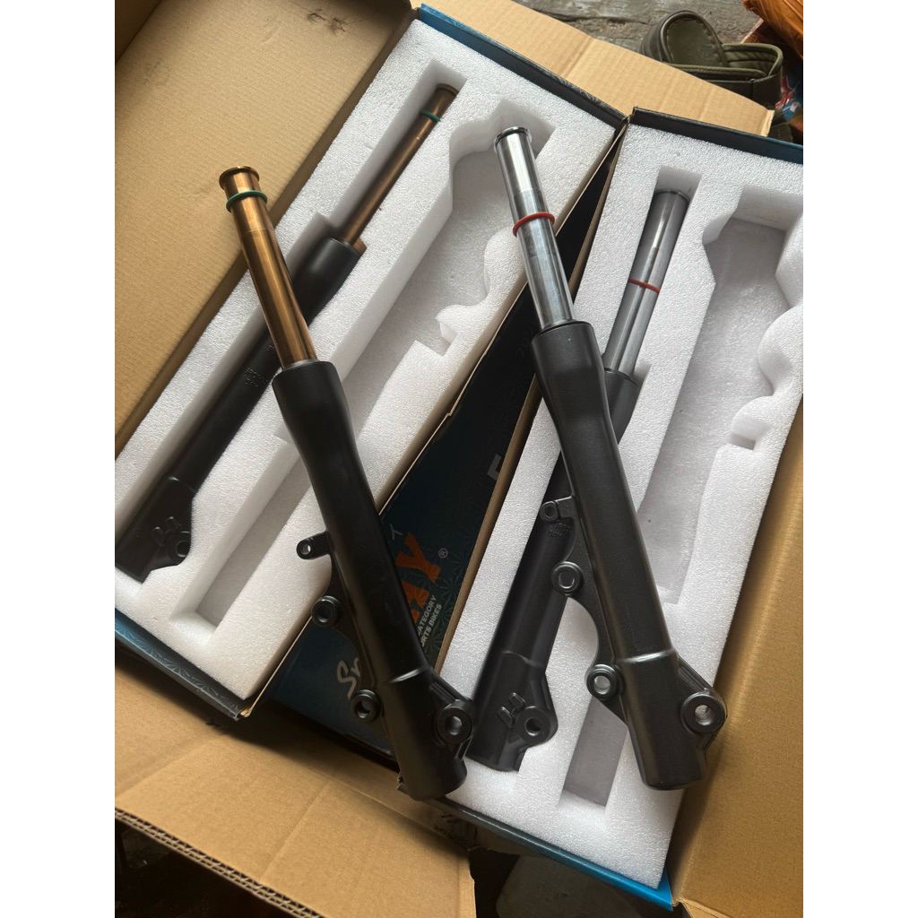 SHOCK SKOK DEPAN YAMAHA Z125 BOTTOM LENGKAP SPORTS DAY ORIGINAL AS 27 TRIPLE 26 PNP JUPITER Z VEGA F