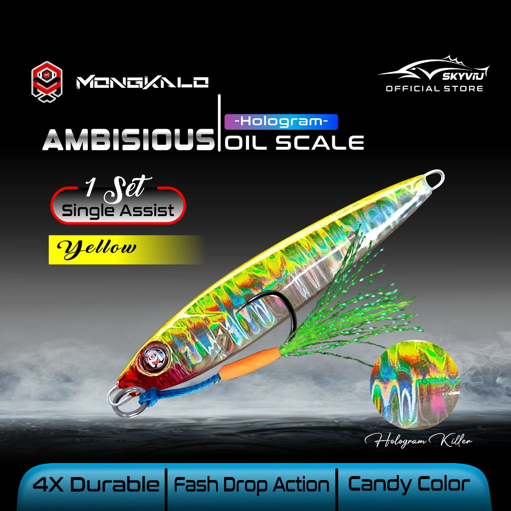 Mongkalo Ambisious Minyak noGID noMotif Candy 20 Kuning