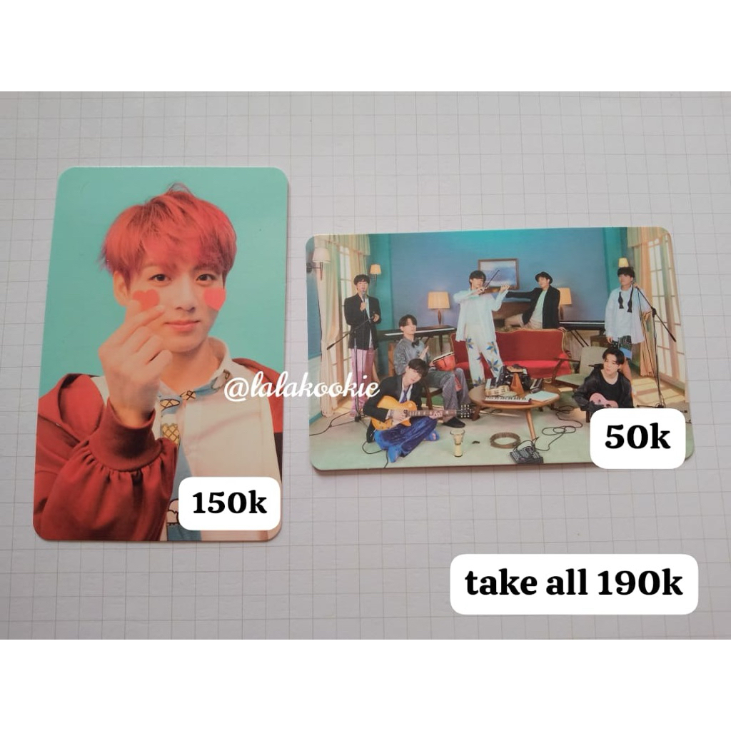 PHOTOCARD OFFICIAL OT 7 ESSENTIAL EDITION VERSION, JUNGKOOK ANSWER F