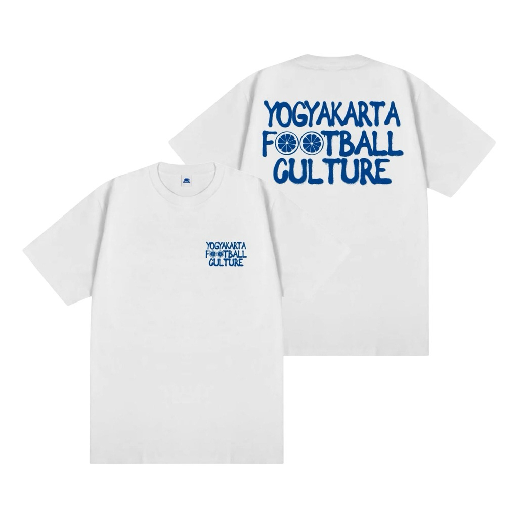Tshirt Yogyakarta Football Culture White - Yogyakarta Wild Youth