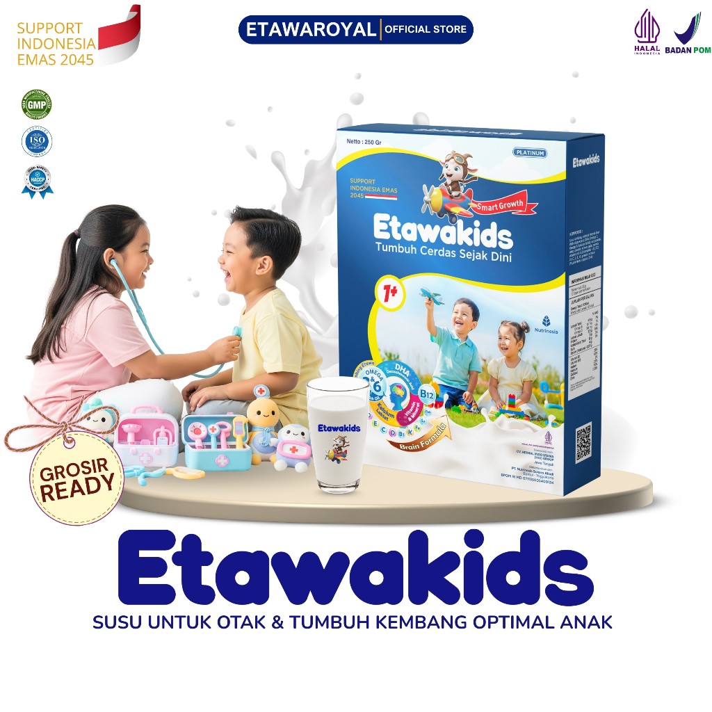 

Susu Etawakids Platinum – Susu Etawa Anak dengan DHA & Omega Lengkap Kemasan 250gr 1 BOX