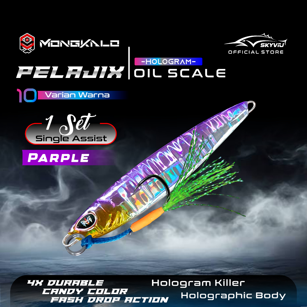 Mongkalo Pelajix Minyak noGID noMotif Candy 10 Ungu
