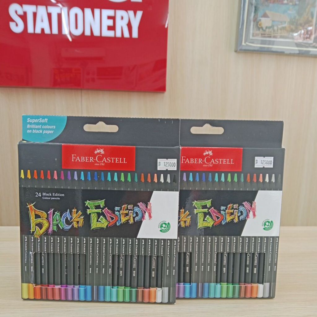 

PENSIL WARNA 24W FABER BLACK EDITION 116424