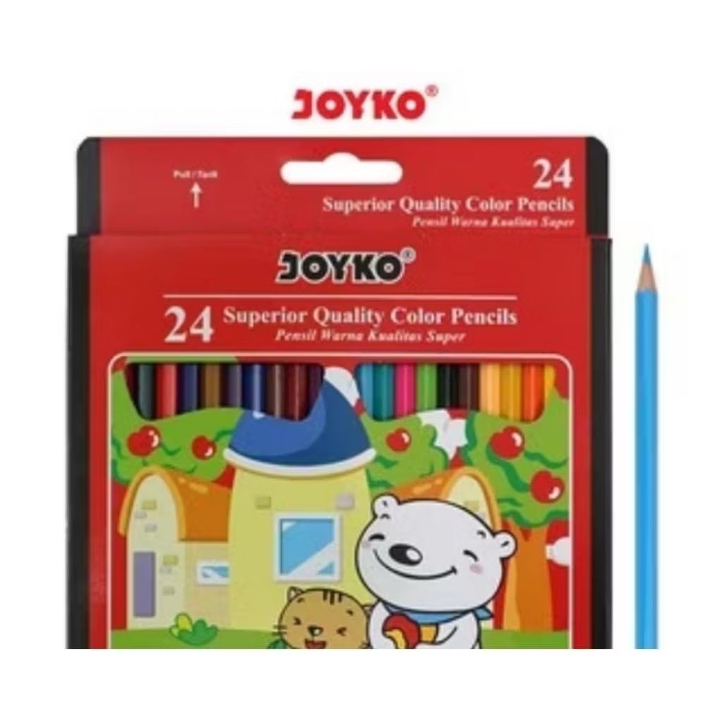 

Joyko Pensil Warna Superior Quality Color Pencils Hexagonal 24 Warna CP-24PB