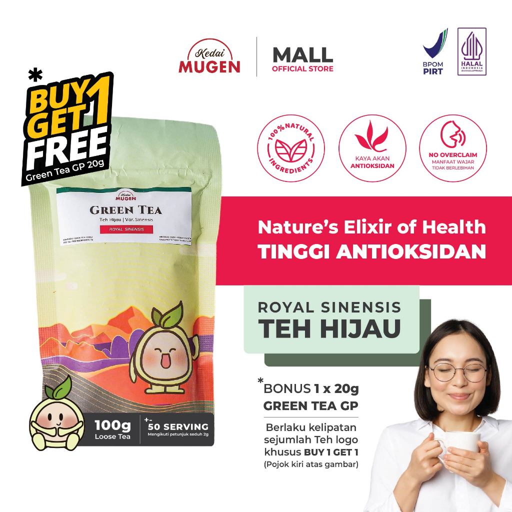 

Teh Hijau Royal Sinensis Antioksidan/ Single Origin Java Green Tea 100g