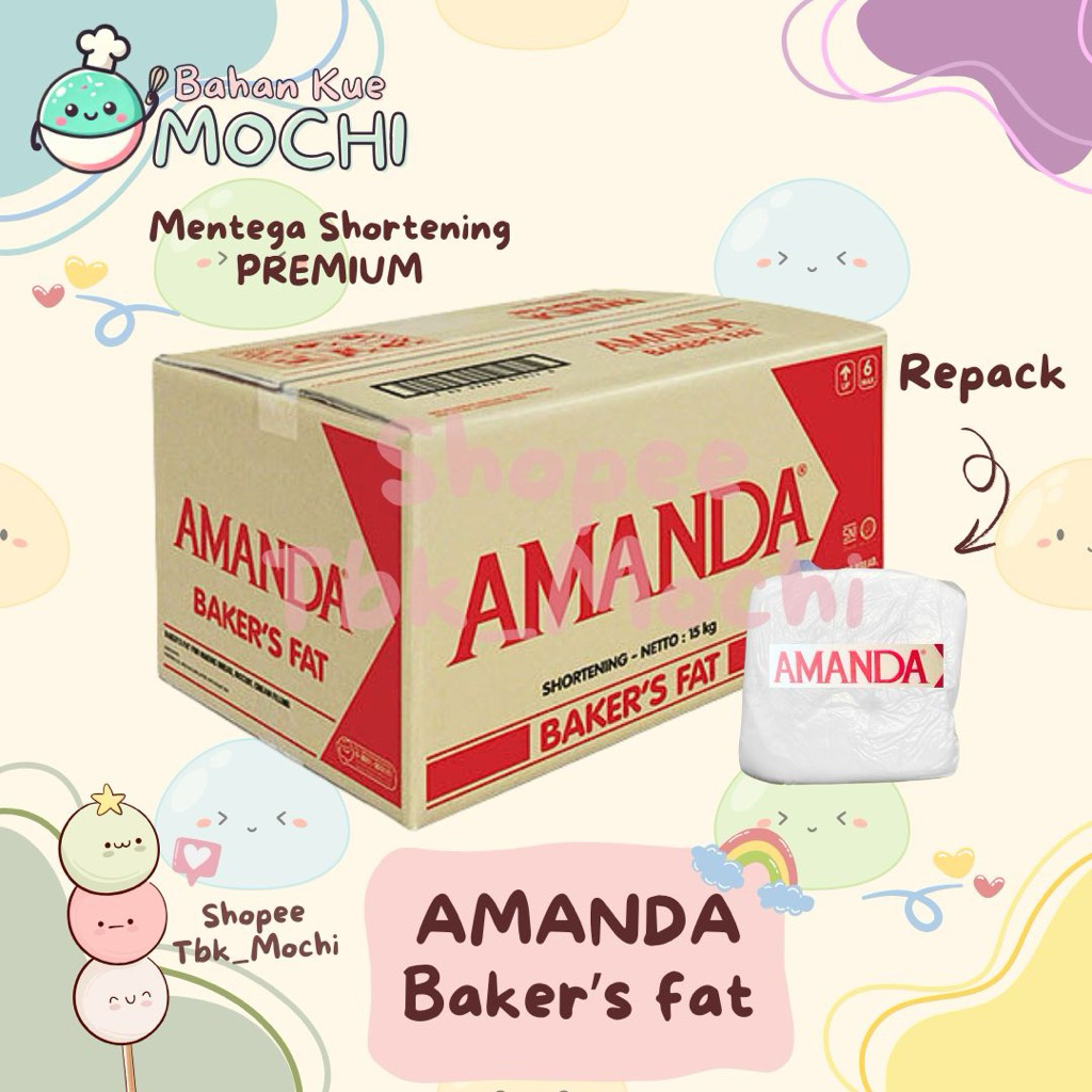 Amanda Baker Fat / Mentega Putih Shortening AMANDA / Bakers Fat Amanda