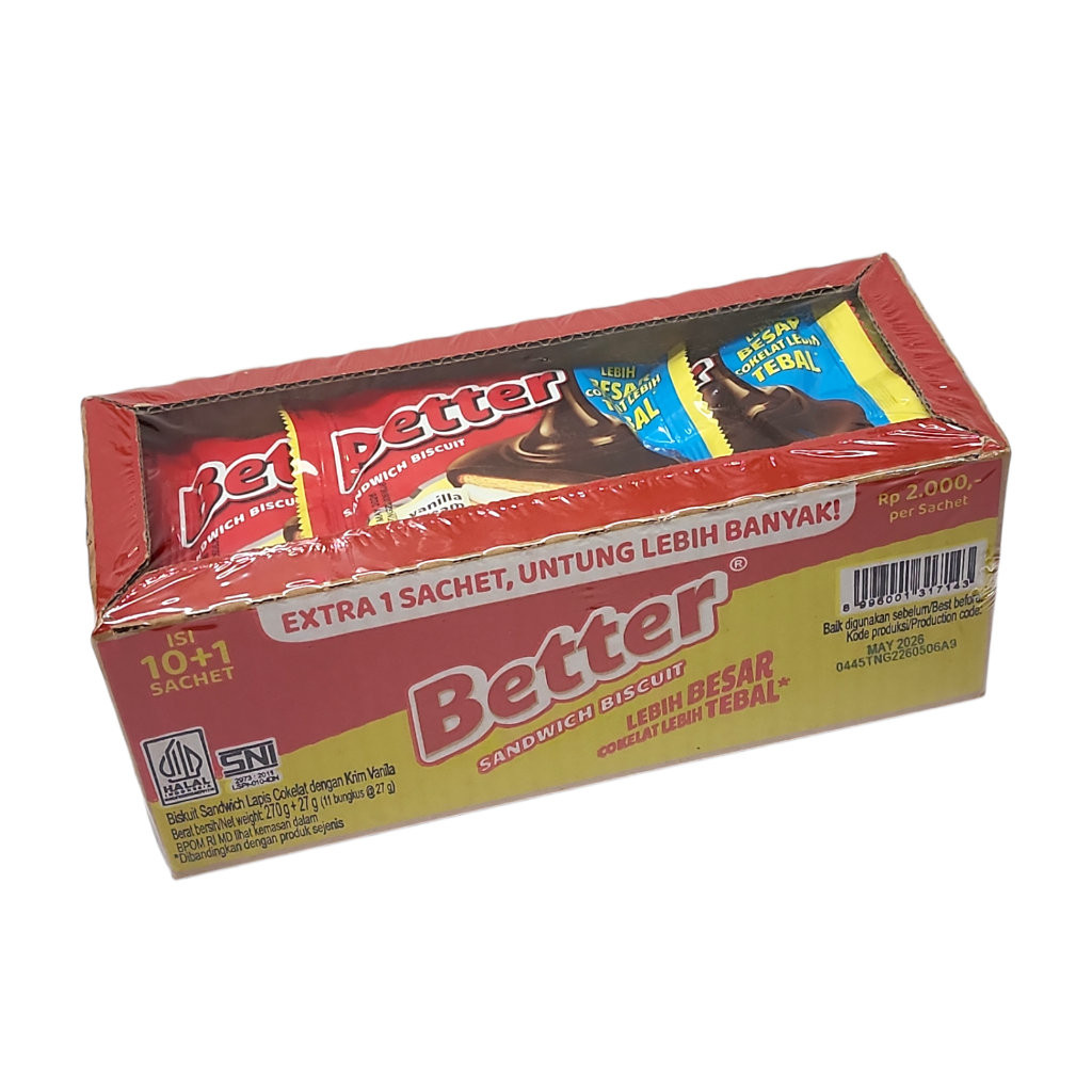 

Better Sandwich Biscuit Renceng - Netto 10bks x 22gr.