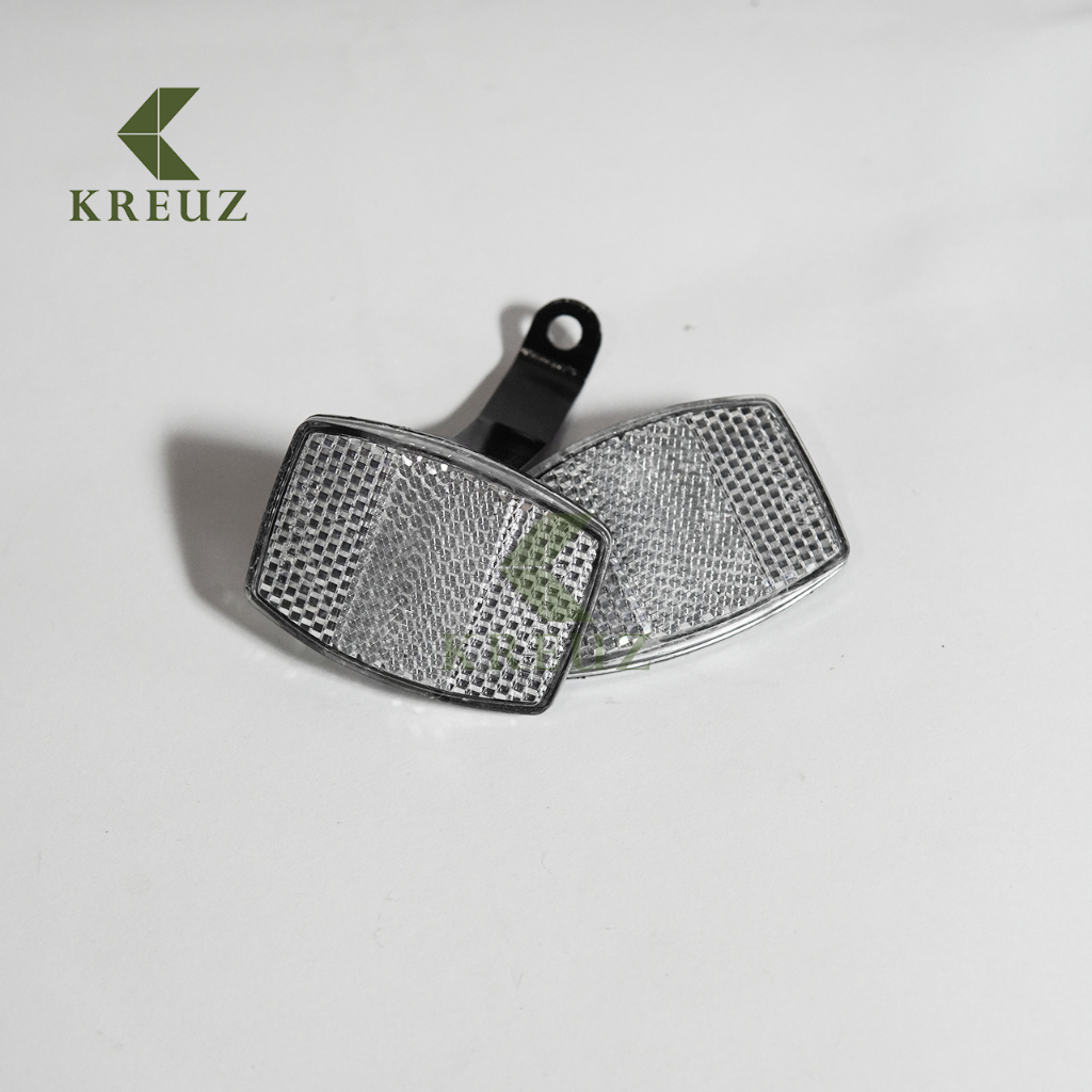 KREUZ lampu reflektor cat eye mata kucing sepeda lipat 3