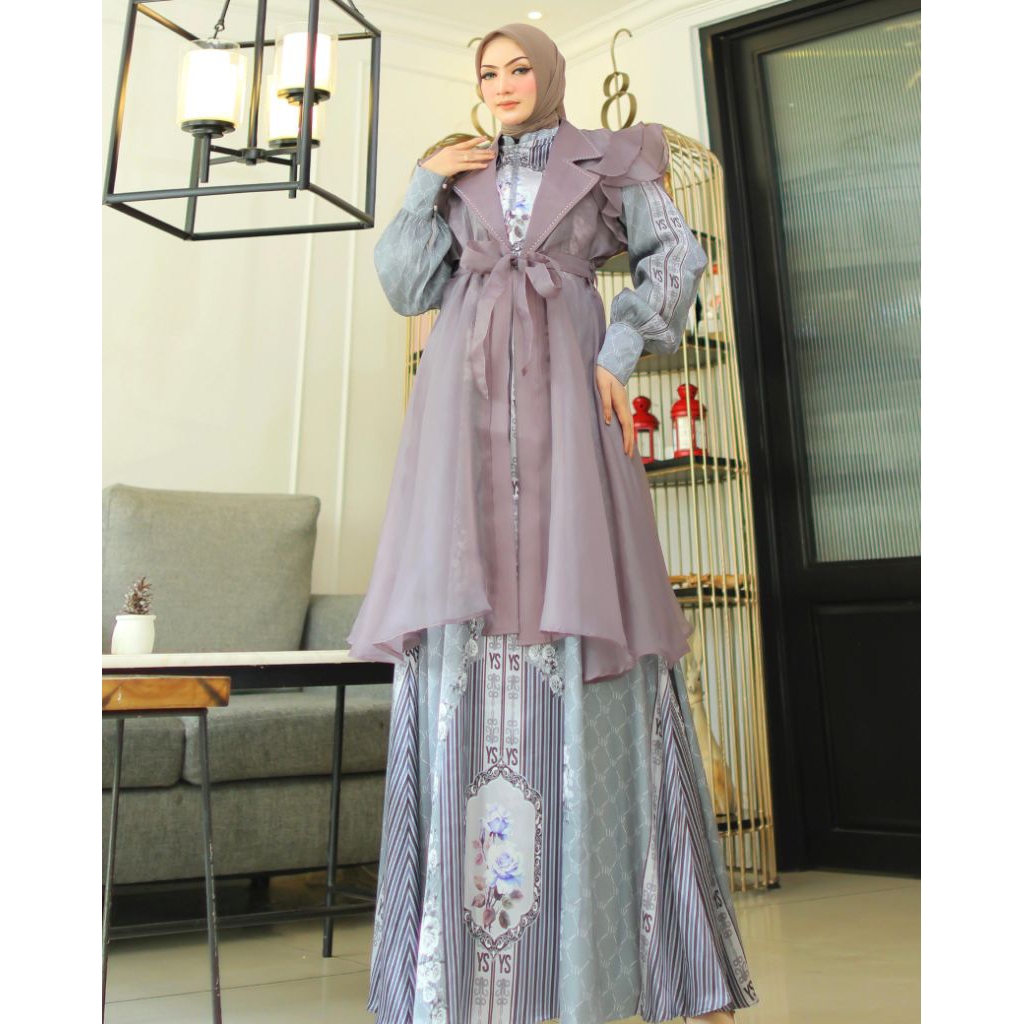 Gamis Syari Terbaru Luluna Series By Yodizen / Gamis Syari Premium / Gamis Syari Cantik