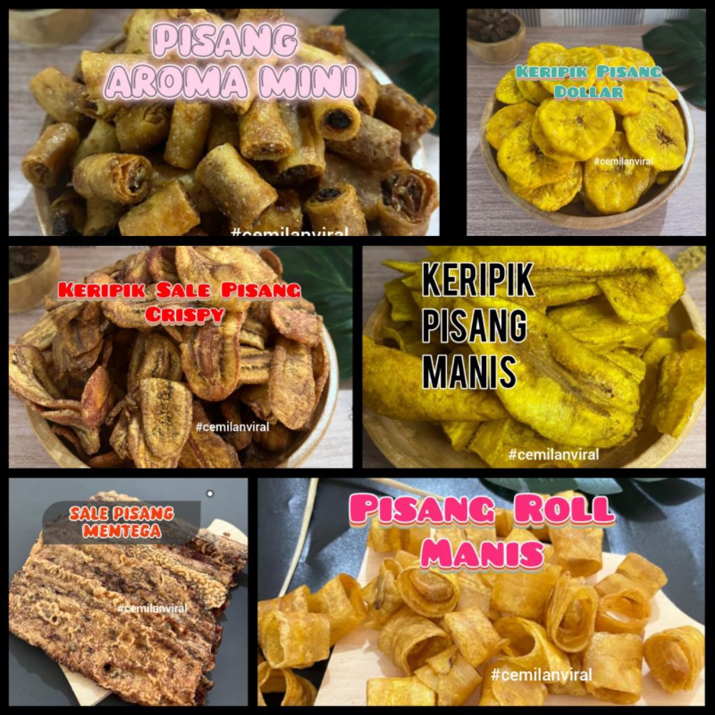 

Cemilan Viral Paket Snack Olahan Pisang Mix Manis Renyah Snack Kering Food Makanan Kripik Sale Keripik