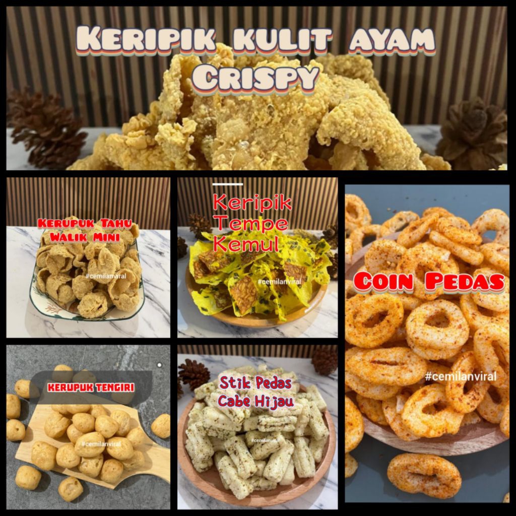 

Cemilan Viral Paket Snack Teman Makan Nasi Mix Renyah Snack Kering Pedas Food Makanan Kripik Keripik
