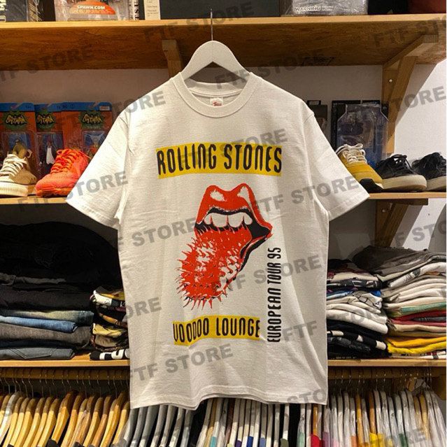 ASLI Kaos ROLLING STONES - VOODO LOUNGE EUROPEAN TOUR 1995 TSHIRT WHITE