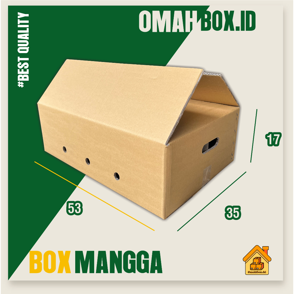 

box mangga Coklat Polos isi 24 10 kg + sekat | 53x35x17 cm /box mango/box mangga/box buah/kardusbuah/kardusmangga/boxmangga