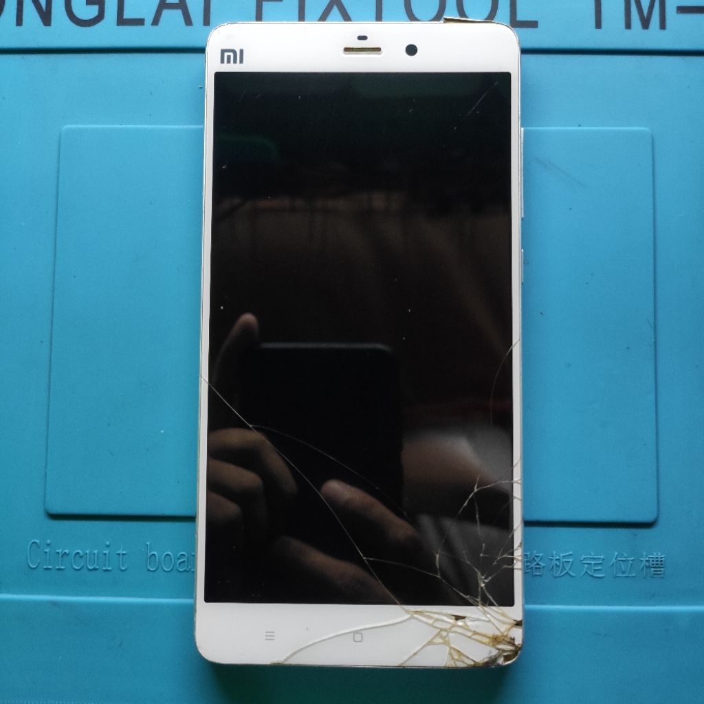 LCD TS FRAME XIAOMI MI NOTE ORI COPOTAN GAMBAR NAMPIL TS RETAK