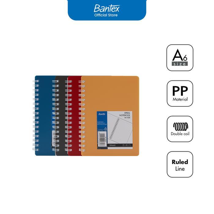 

Bantex Buku Catatan / Spiral Notebook Stylish dengan Cover PU Leather SPA660