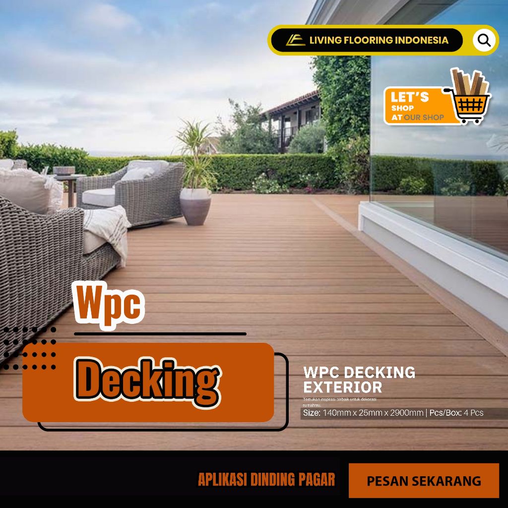 Lantai Decking Wpc Outdoor | Lantai kayu Decking WPC
