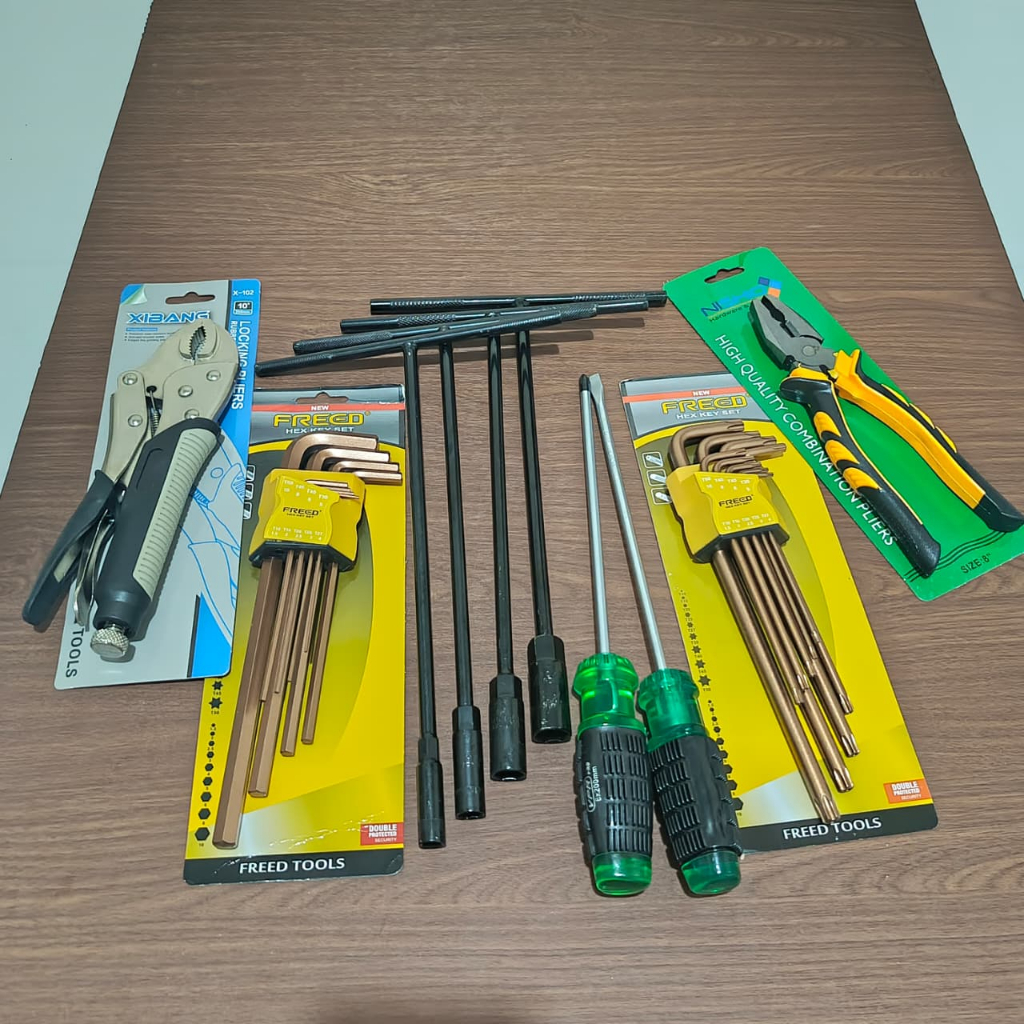 SALE  Paket Perkakas Bengkel / Tools Set Toolkit / Kunci Pas / Alat Kunci Bengkel Motor Mobil