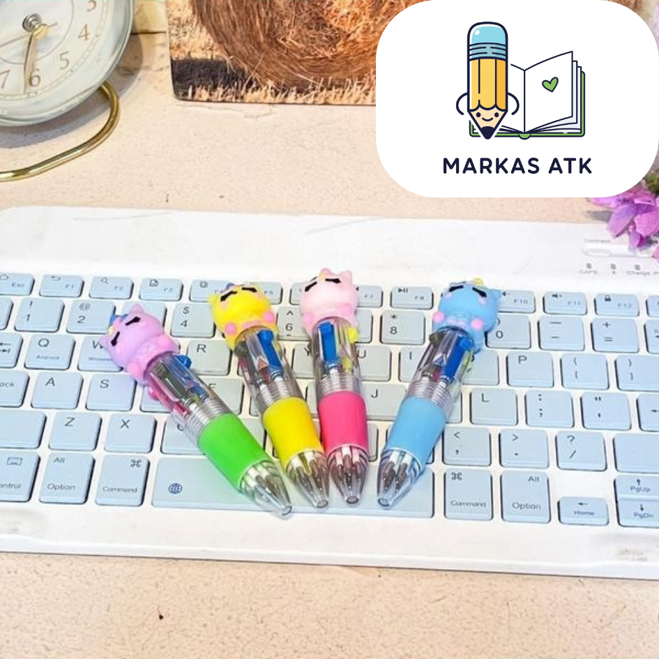 

Pena 4 Warna Karakter Unicorn Mini Lucu Pulpen Cetek 4 in 1 Tinta Warna Warni Bolpen Kuda Poni Ajaib Alat Tulis Sekolah Praktis Termurah COD