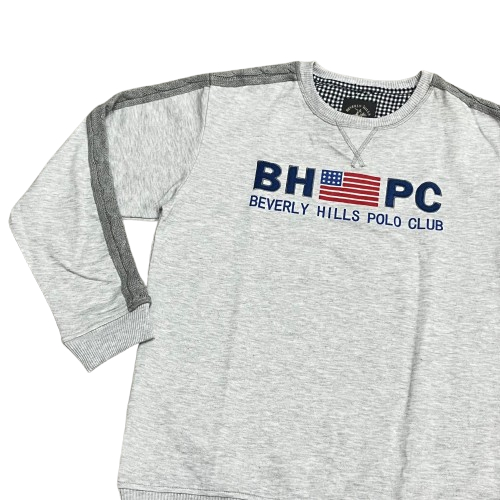 BEVERLY HILLS POLO CLUB SWEATER MEN GREY BVM24118