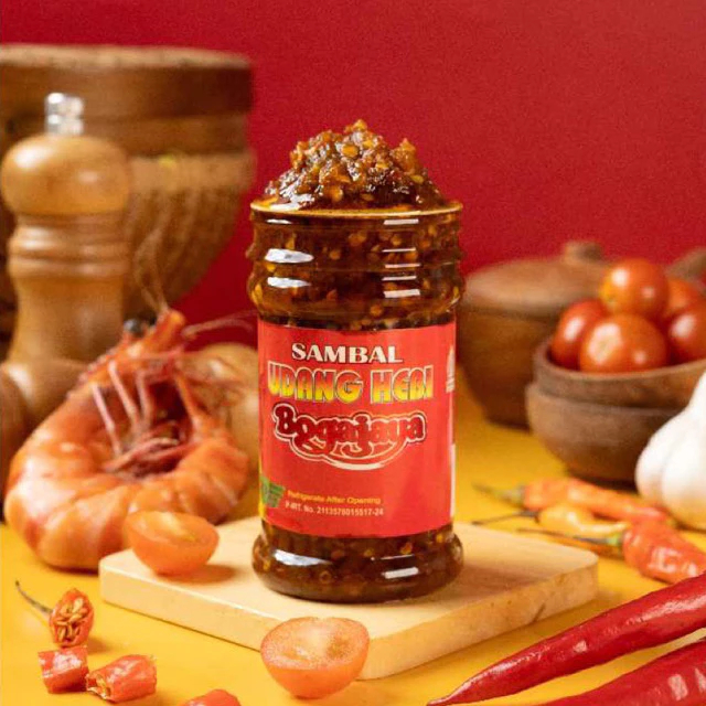

Bogajaya Sambal Udang Hebi Premium Sambal Masakan Rumahan Praktis Higienis Tahan Lama