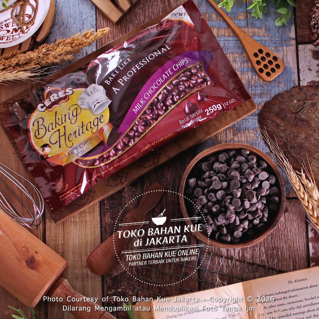 

CERES Baking Heritage Milk Chocochips Repack 100gr Choco Chip Milk Chocochip