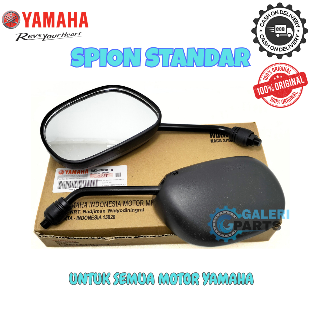 ORIGINAL KACA SPION STANDAR YAMAHA MIO KARBU M3 SMILE MIO J SOUL GT VEGA VIXION MX FINO X-TRIDE XEON